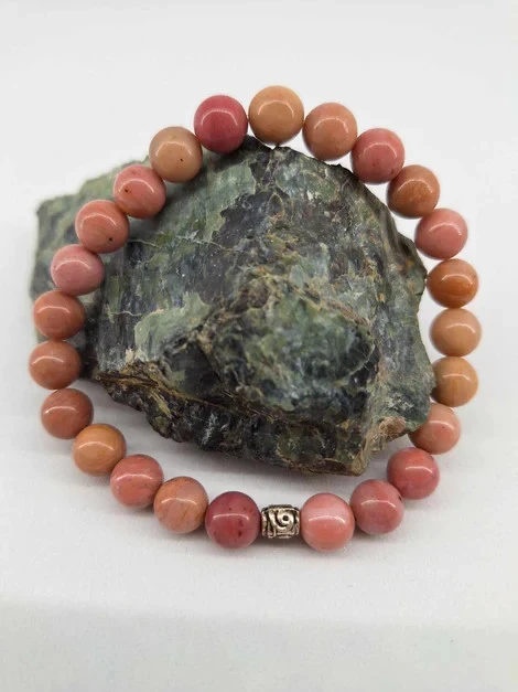 Bracelet Rhodonite pierre naturel 8 mm